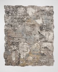 Abstract Hand-Knotted Rug, 10' x 14'