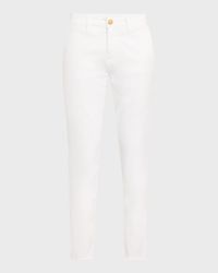 Cathy Cropped Slim Stretch Cotton Pants