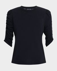 Waldorf Ruched-Sleeve Tee