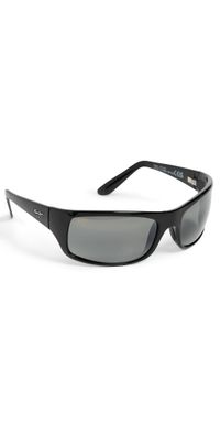 Maui Jim Peahi Sunglasses Black-Black-Grey One Size