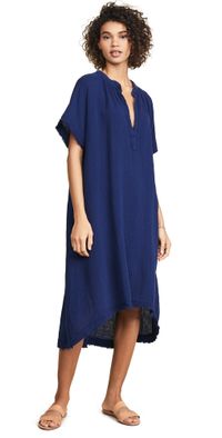 9seed Tunisia Cover Up Caftan Pacific One Size