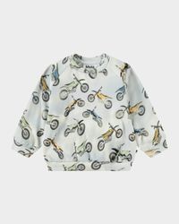 Boy's Disc Organic Cotton Jersey Sweatshirt, Size 3M-24M