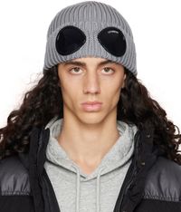 C.P. Company Gray Goggle Beanie