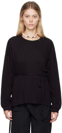 Baserange Black Shaw Long Sleeve T-Shirt