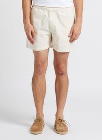 Homecore - Short droit en coton bio mélangé - Taille 32 - Beige