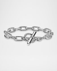 8.5mm DY Madison Toggle Bracelet in Silver