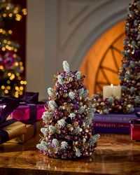 Frosted Plum 12" Tabletop Tree