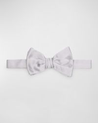 Men's Solid Silk Bow Tie