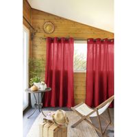 L'effet Papillon - Rideaux occultant et thermique - Taille 140x240 - Rouge