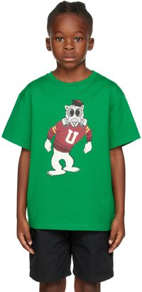 UNDERCOVER Kids Green Varsity T-Shirt