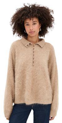 rag & bone Jada Brushed Cashmere Sweater Mink L