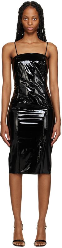 Wolford Black Paneled Midi Dress