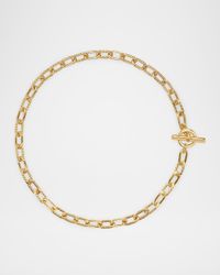 Madison Necklace with Toggle in 18K Gold, 8.5mm, 18"L