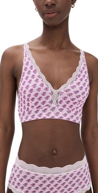 Stripe & Stare Stripe & Stare x Marea The Lace Plunge Bralette Marea Flower Stamp S