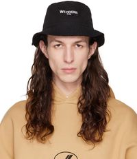 We11done Black Washed Bucket Hat