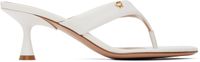 Gianvito Rossi White Ascent Thong 55 Heeled Sandals