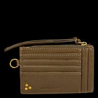 Jerome Dreyfuss - Porte-cartes zippé avec anneau - Taille Unique - Vert