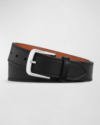 Men's Essex Double Stitch Leather Belt