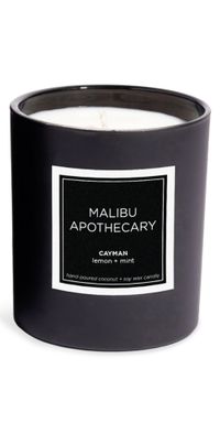 Malibu Apothecary Cayman Candle Matte Black 8.0 oz/237 mL