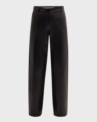 Sullivan Straight-Leg Nappa Leather Pants