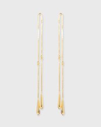 Gold Ball Drop Post Earrings