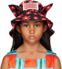 Charles Jeffrey LOVERBOY Kids Black & Red Ears Bucket Hat