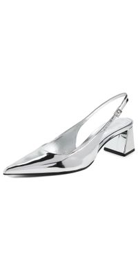 Schutz Rhonda Mid Slingback Heels Spechio 8.5