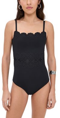 Sea Mae Scallop One Piece Black S