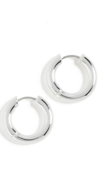 Gorjana Lou Hoops Silver One Size