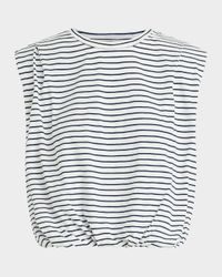 The Arden Sleeveless Stripe Tee