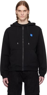 ADER error Black Sig; TRS Tag 01 Zip-Up Hoodie
