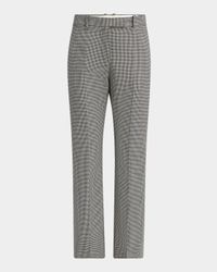 Houndstooth Kickflare Ankle Trousers