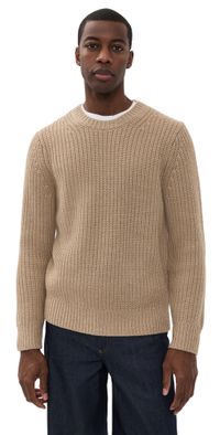 Vince Utility Shaker Crew Neck Sweater H River Sand XL