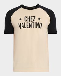 Men's Cotton Chez Valentino Raglan Sleeve T-Shirt