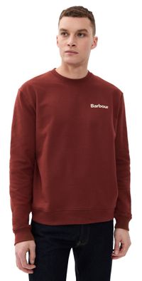 Barbour Firbank Relaxed Sweatshirt Fired Brick XL