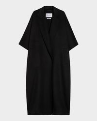 Gitano 3/4-Sleeve Oversized Wool Coat