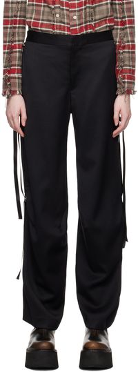 R13 Black Pleated Cargo Pants