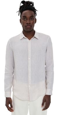 Club Monaco Italian Linen Shirt Flax M