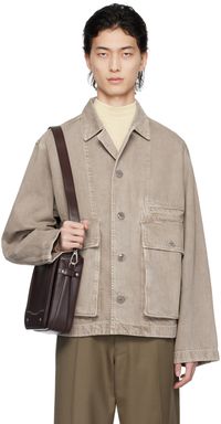 LEMAIRE Beige Boxy Denim Jacket