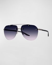 Jean Metal & Zyl Aviator Sunglasses