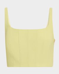 Rhea Cropped Corset Tank