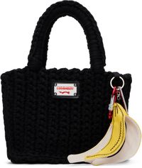 Charles Jeffrey LOVERBOY Black Knitted Bucket Tote