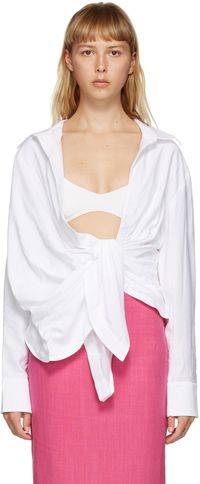 JACQUEMUS White 'La Chemise Bahia' Shirt
