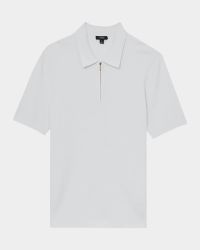 Men's Regis Half-Zip Texture Knit Polo Shirt