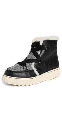 Sorel Ona Ave Alpine Boots Black/Chalk 10.5
