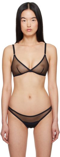 Yasmine Eslami Black Jeanne Soft Bra