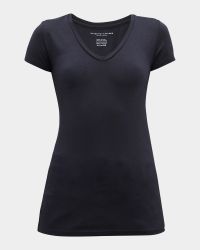 Soft Touch Short-Sleeve V-Neck Tee