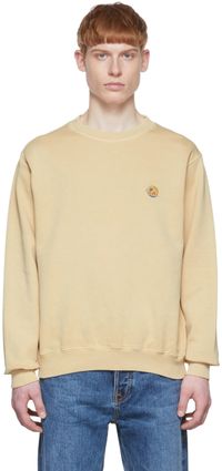 Nudie Jeans Yellow Lasse Sweatshirt