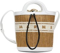 Marni White Tropicalia Mini Bucket Bag