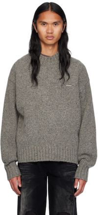 We11done Gray Chunky Sweater